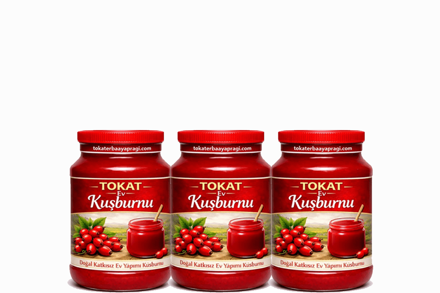 Tokat Ev Yapımı Doğal Kuşburnu Reçeli 3 KG * 3 Adet