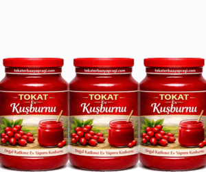 Tokat Ev Yapımı Doğal Kuşburnu Reçeli 5 KG * 3 Adet