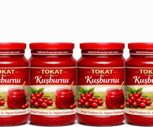 Tokat Ev Yapımı Doğal Kuşburnu Reçeli 5 KG * 4 Adet