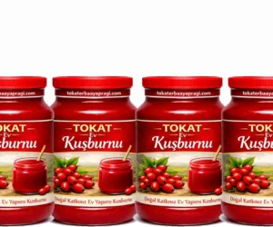Tokat Ev Yapımı Doğal Kuşburnu Reçeli 5 KG * 4 Adet