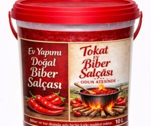 Tokat Ev Yapımı Doğal Biber Salçası 10 KG