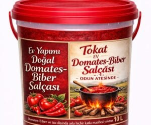 Tokat Ev Yapımı Doğal Domates – Biber Karışık Salça 10 KG