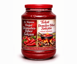 Tokat Ev Yapımı Doğal Domates – Biber Karışık Salça 2 KG