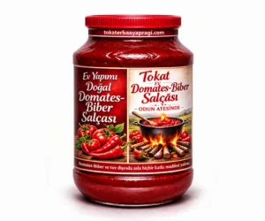 Tokat Ev Yapımı Doğal Domates – Biber Karışık Salça 2 KG