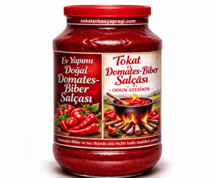 Tokat Ev Yapımı Doğal Domates – Biber Karışık Salça 3 KG