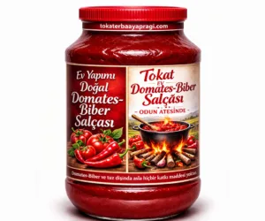 Tokat Ev Yapımı Doğal Domates – Biber Karışık Salça 3 KG