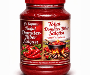 Tokat Ev Yapımı Doğal Domates – Biber Karışık Salça 5 KG